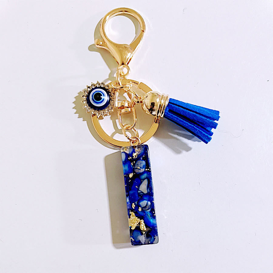 Olivenorma Complete Alphabet Evil Eye Bag Charm Keychain - I - image 10
