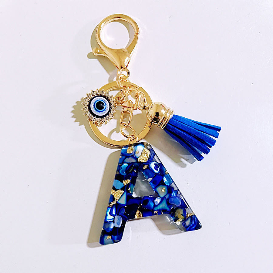 Olivenorma Complete Alphabet Evil Eye Bag Charm Keychain - A - image 3