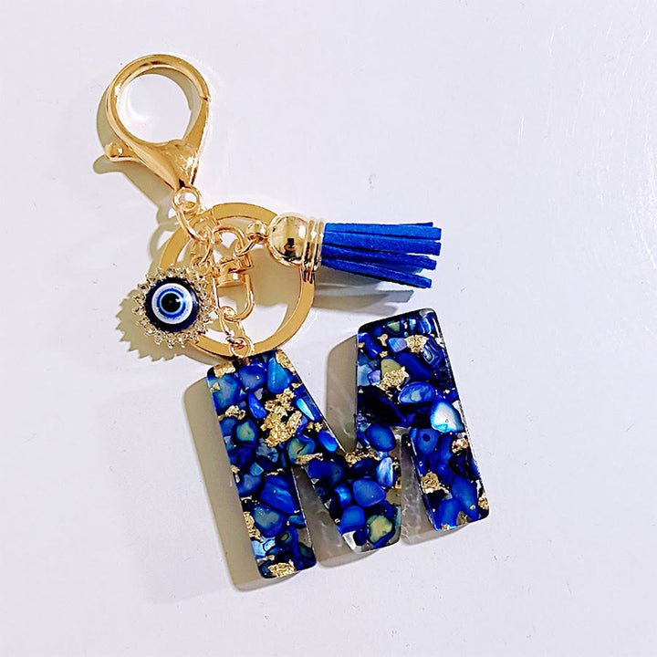 Olivenorma Complete Alphabet Evil Eye Bag Charm Keychain - M - image 14