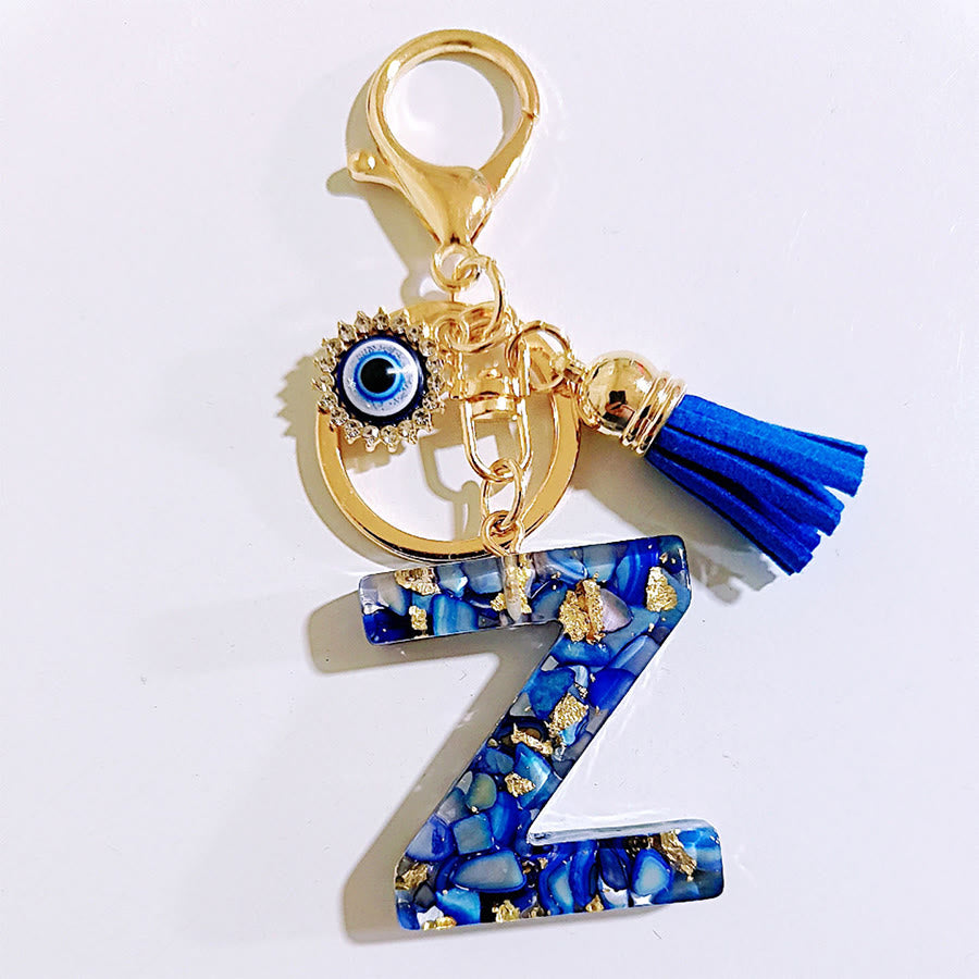 Olivenorma Complete Alphabet Evil Eye Bag Charm Keychain - Z - image 27
