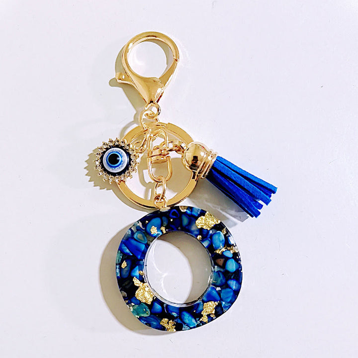 Olivenorma Complete Alphabet Evil Eye Bag Charm Keychain - O - image 16