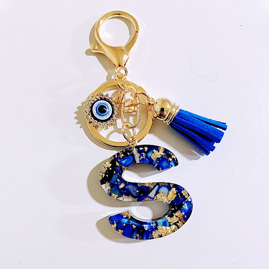 Olivenorma Complete Alphabet Evil Eye Bag Charm Keychain - S - image 20