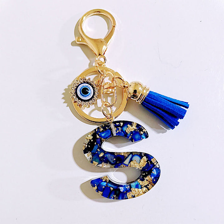 Olivenorma Complete Alphabet Evil Eye Bag Charm Keychain - S - image 20
