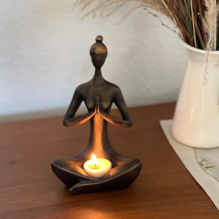Olivenorma Multi-Poses Minimalist Abstract Meditation Yoga Sculpture Spiritual Decoration - image 2