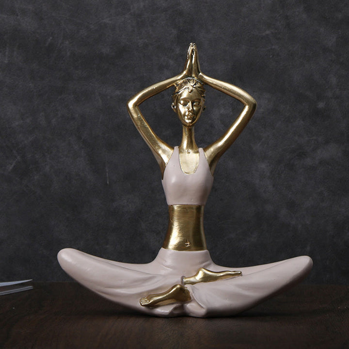 Olivenorma Multi-Poses Minimalist Abstract Meditation Yoga Sculpture Spiritual Decoration - Hands Over Head - image 10
