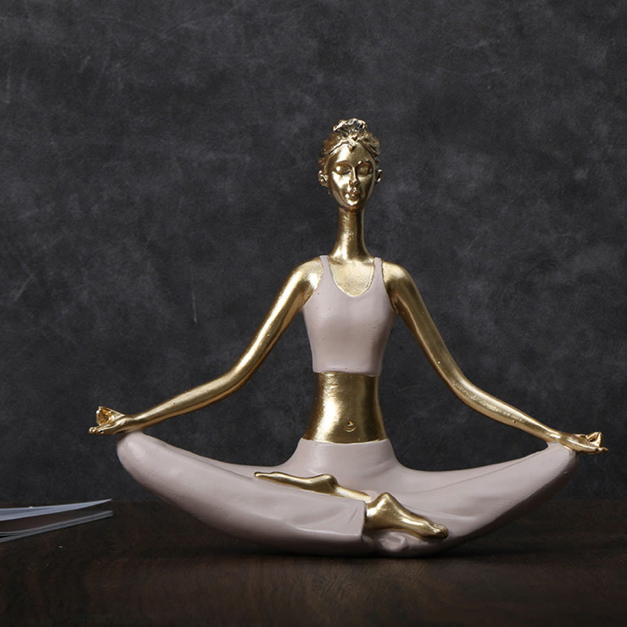 Olivenorma Multi-Poses Minimalist Abstract Meditation Yoga Sculpture Spiritual Decoration - Open Palms - image 15