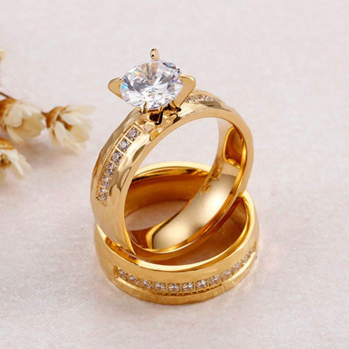 FREE Today: "Eternity" – Titanium Steel Prince Rose Couple Ring - image 18