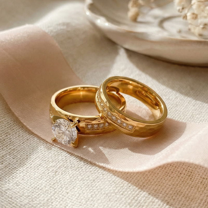 FREE Today: "Eternity" – Titanium Steel Prince Rose Couple Ring - image 23