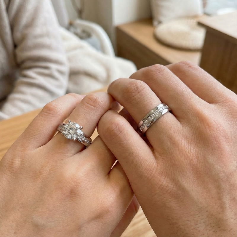 FREE Today: "Eternity" – Titanium Steel Prince Rose Couple Ring - image 1