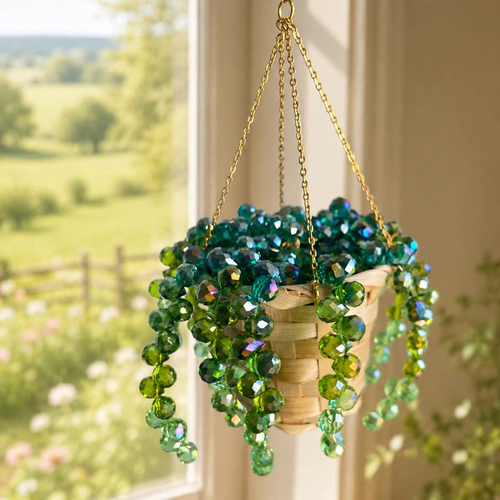 FREE Today: Beaded Plant Sun Catcher Beaded Crystal Succulent Window Hanging - image 3