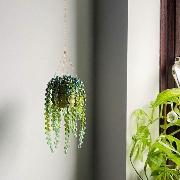 FREE Today: Beaded Plant Sun Catcher Beaded Crystal Succulent Window Hanging - image 5