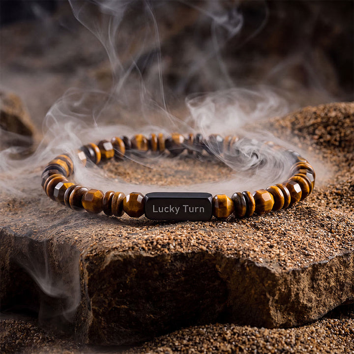 Olivenorma Tiger Eye Stone 6mm Thin Simple Fashion Lucky Charm Bracelet - image 3