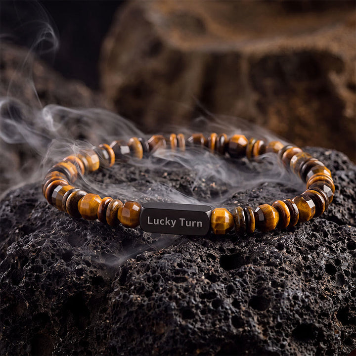 Olivenorma Tiger Eye Stone 6mm Thin Simple Fashion Lucky Charm Bracelet - image 2