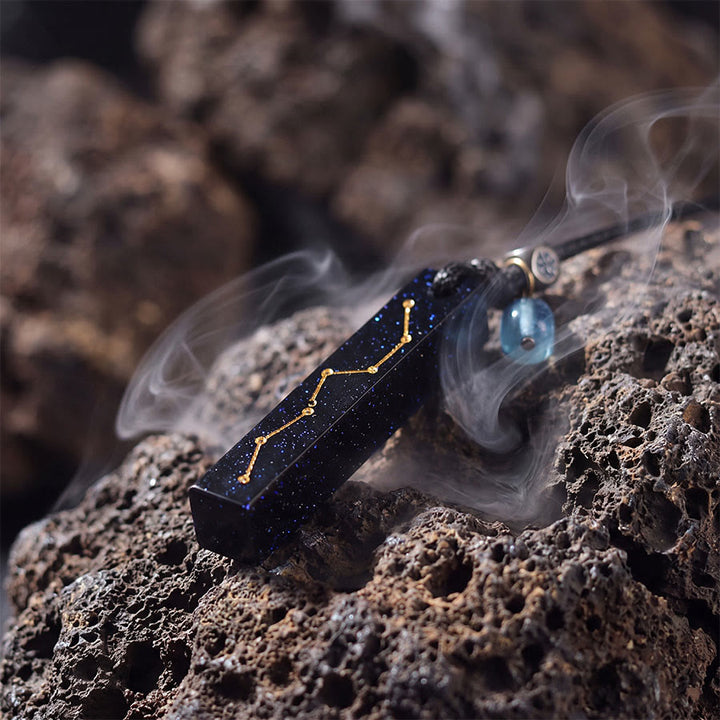 Olivenorma Blue Sandstone & Aquamarine Big Dipper Pendant Necklace - image 5