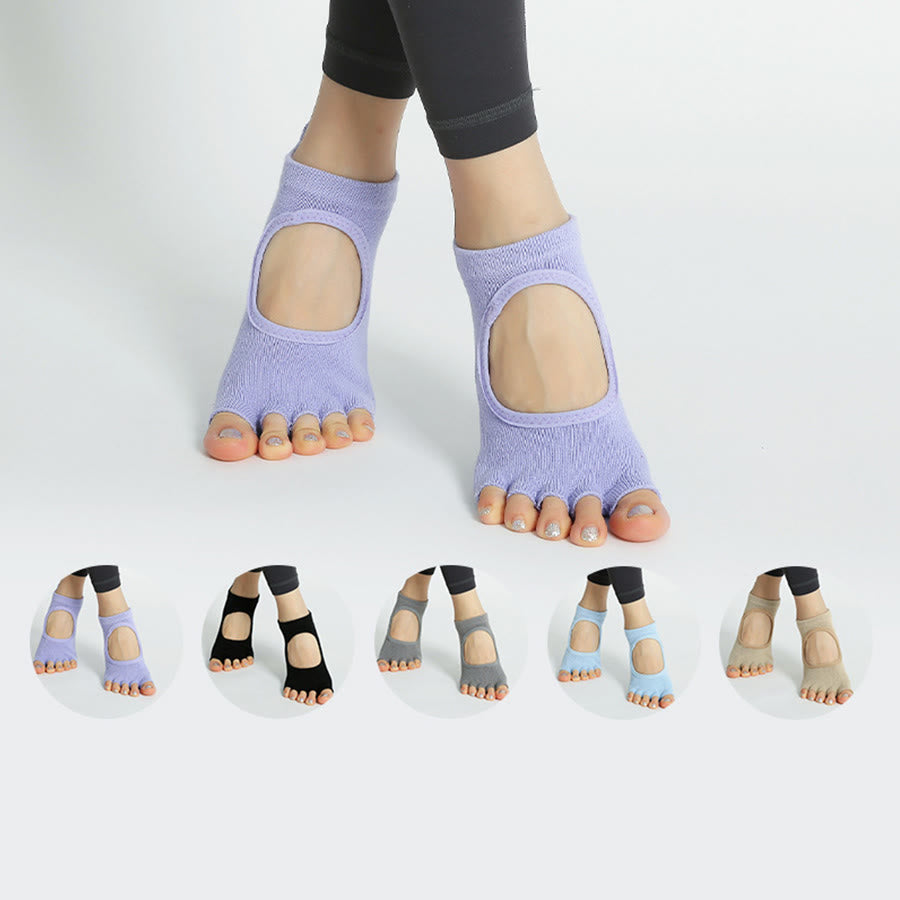 Olivenorma Ankle Open-Five-Toe Sport Women's Yoga Socks - image 7