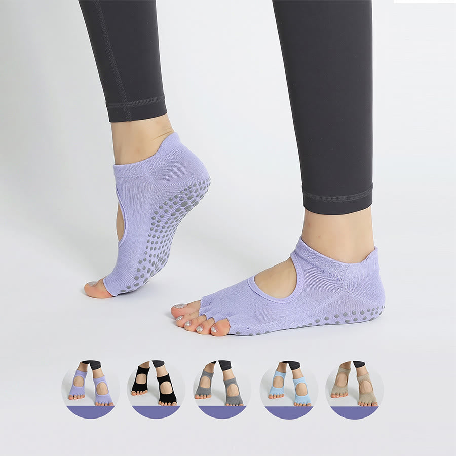 Olivenorma Ankle Open-Five-Toe Sport Women's Yoga Socks - Light Lavender - 10 Pairs - image 0