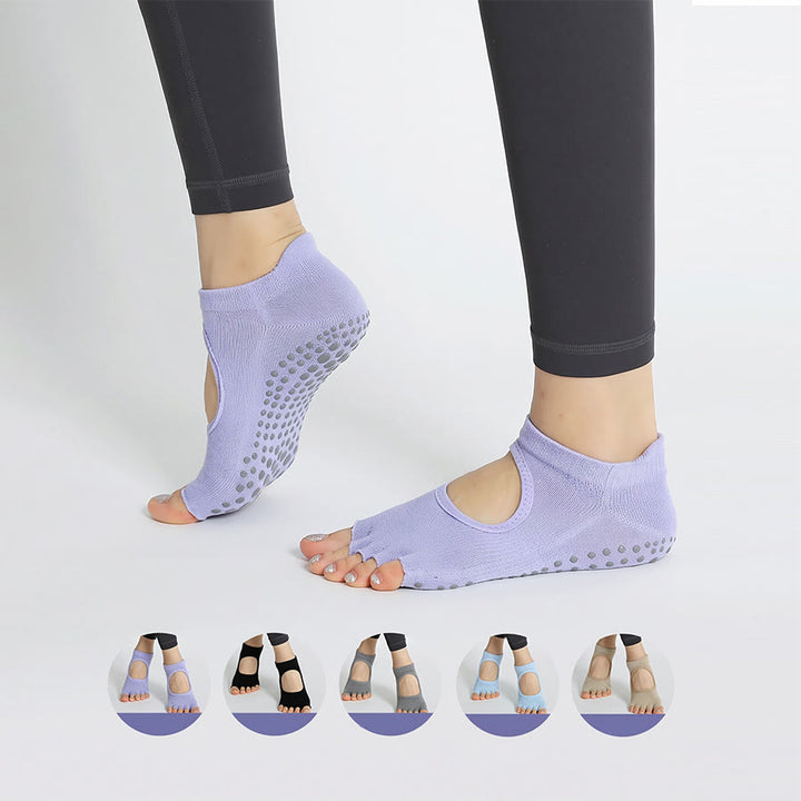 Olivenorma Ankle Open-Five-Toe Sport Women's Yoga Socks - Light Lavender - 10 Pairs - image 0