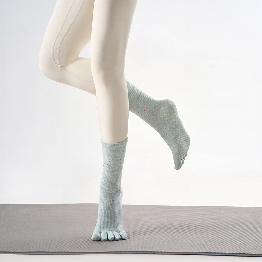 Olivenorma Crew Five-Toe Sport Women's Yoga Socks - image 7