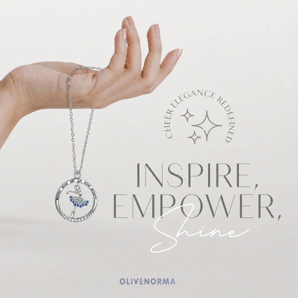 FREE Today: "She Believed She Could So She Did" Rainbow Cheerleader Necklace Cheerleader Gifts for Girls - image 9