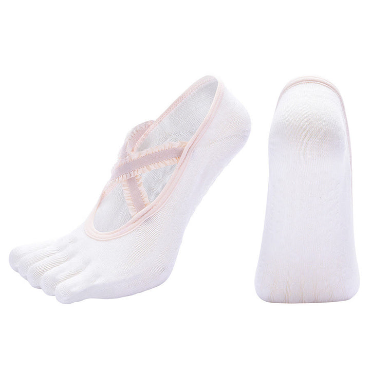 Olivenorma Low-Cut Five-toe Sport Women's Yoga Socks - White - 10 Pairs - image 6