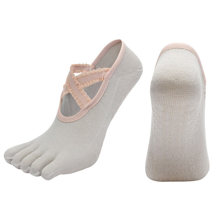 Olivenorma Low-Cut Five-toe Sport Women's Yoga Socks - Grey - 10 Pairs - image 2