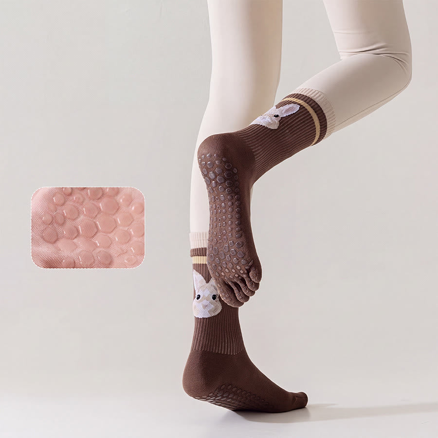 Olivenorma Crew Five-Toe Sport Women's Yoga Socks - image 7