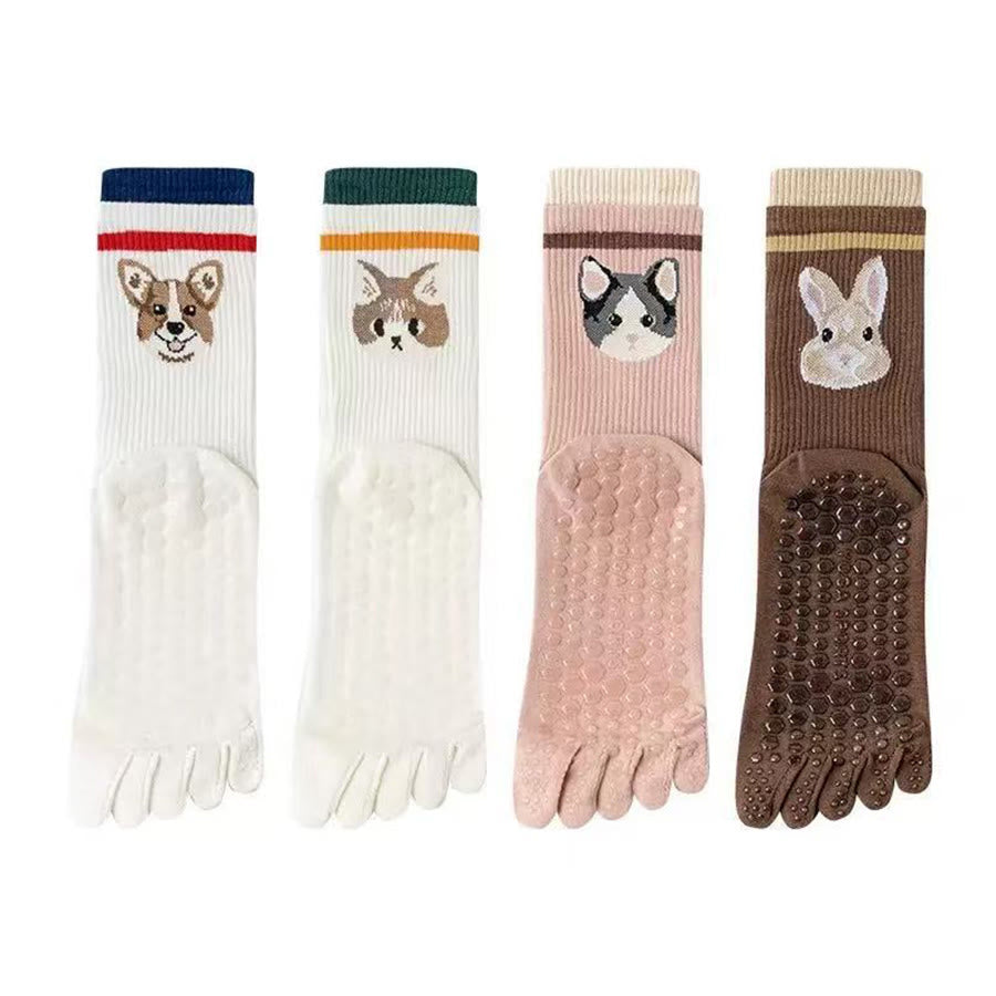 Olivenorma Crew Five-Toe Sport Women's Yoga Socks - image 17