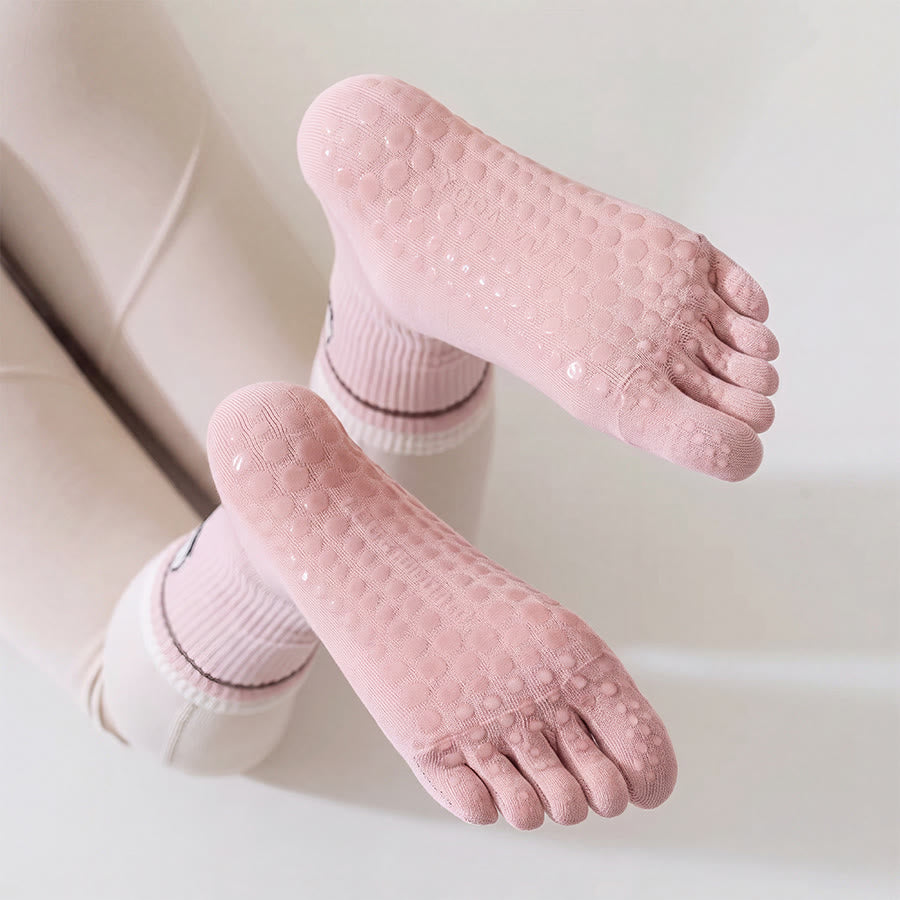 Olivenorma Crew Five-Toe Sport Women's Yoga Socks - image 10