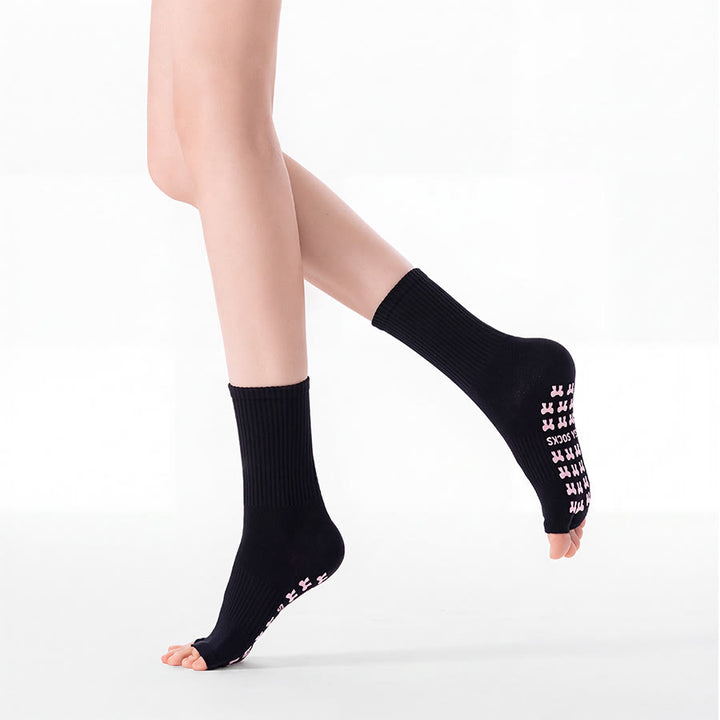 Olivenorma Mid-Calf Open-Five-Toe Sport Women's Yoga Socks - image 8