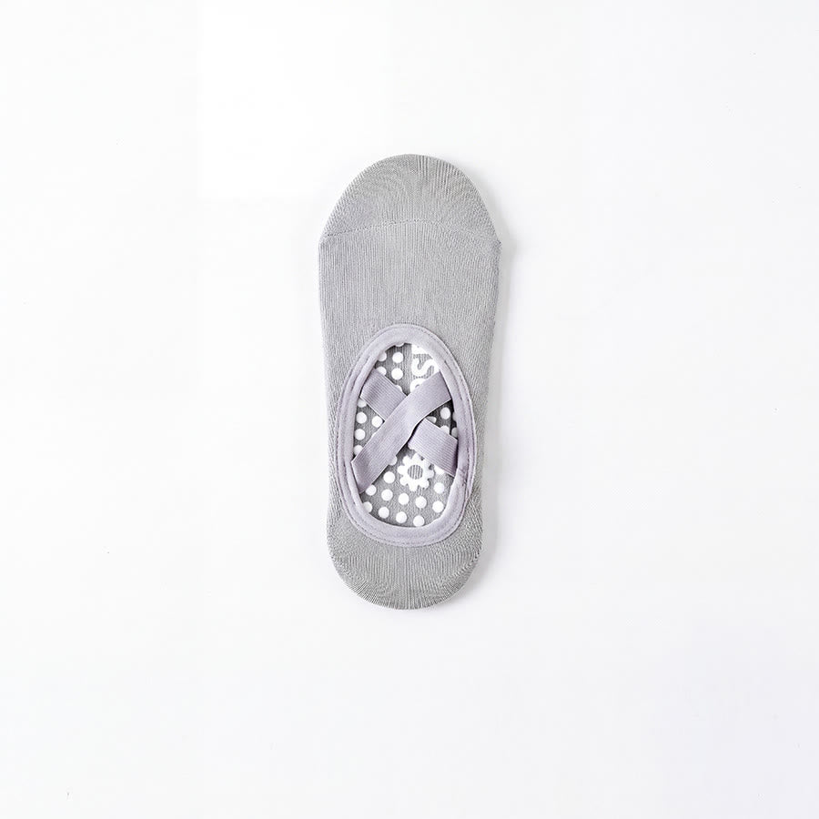 Olivenorma Crew Open-Five-Toe Sport Women's Yoga Socks - Strap Full Coverage - Grey - 10 Pairs - image 16