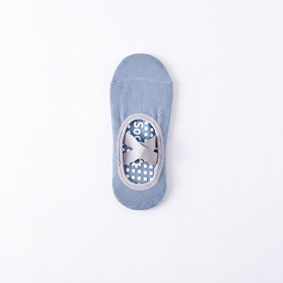 Olivenorma Crew Open-Five-Toe Sport Women's Yoga Socks - Strap Full Coverage - Blue - 10 Pairs - image 18