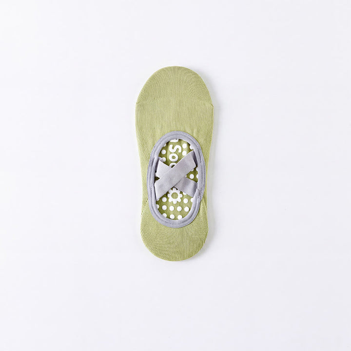 Olivenorma Crew Open-Five-Toe Sport Women's Yoga Socks - Strap Full Coverage - Fruit Green - 10 Pairs - image 21