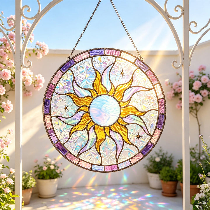 Olivenorma Tangled Sun Stained Glass Sun Catcher - image 1