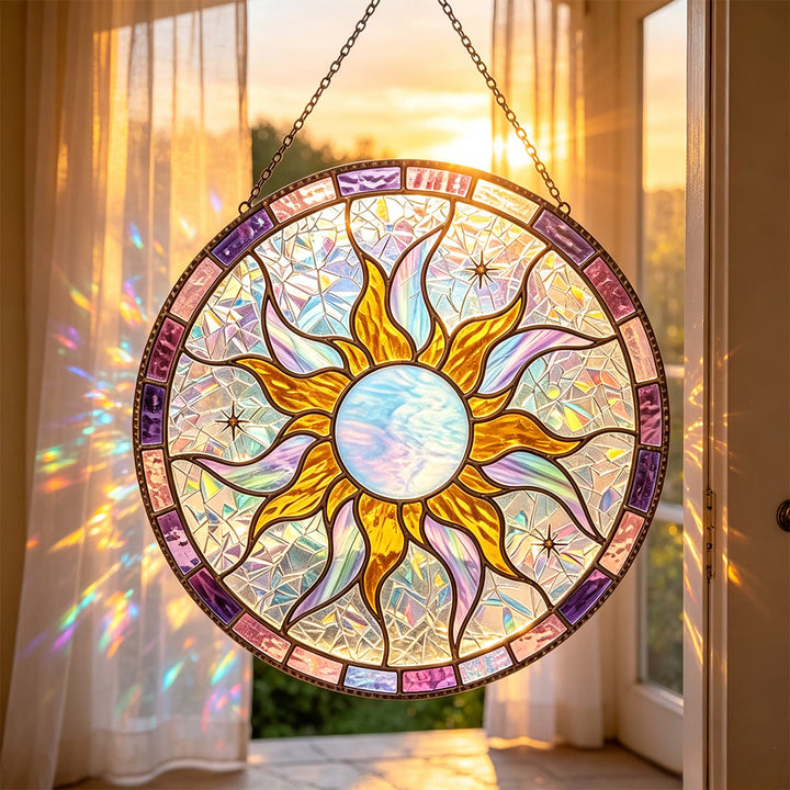 Olivenorma Tangled Sun Stained Glass Sun Catcher - image 2