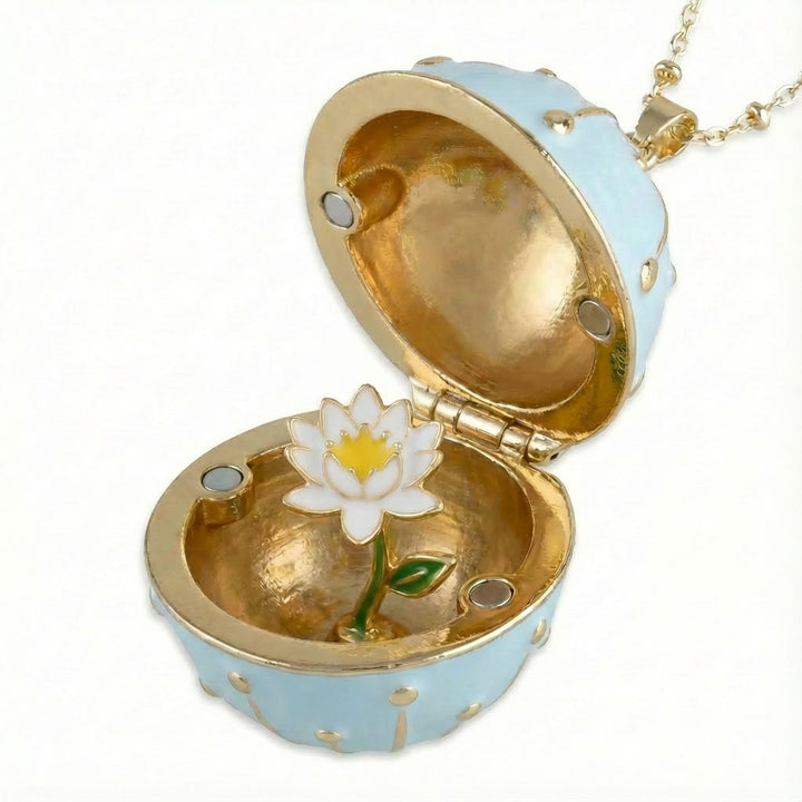 FREE Today: Handmade Round Box Birthday Flower Pendant Necklace - July - image 14