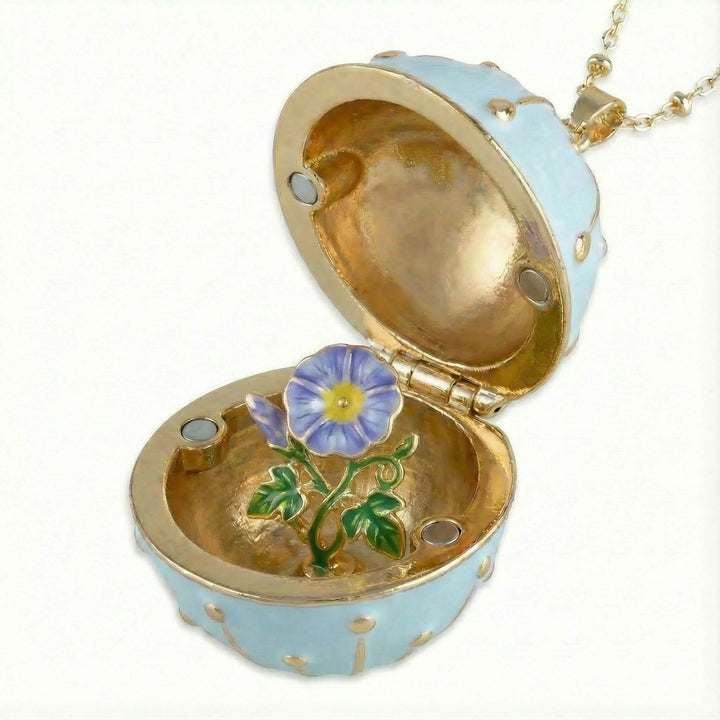 FREE Today: Handmade Round Box Birthday Flower Pendant Necklace - September - image 18