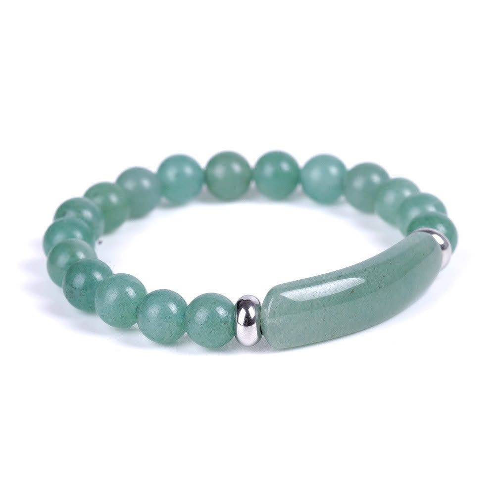 FREE Today: Natural Healing Stone Bar Beaded Bracelet - Green Aventurine - image 22