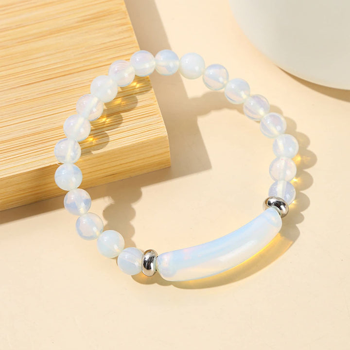 FREE Today: Natural Healing Stone Bar Beaded Bracelet - Opalite - image 17