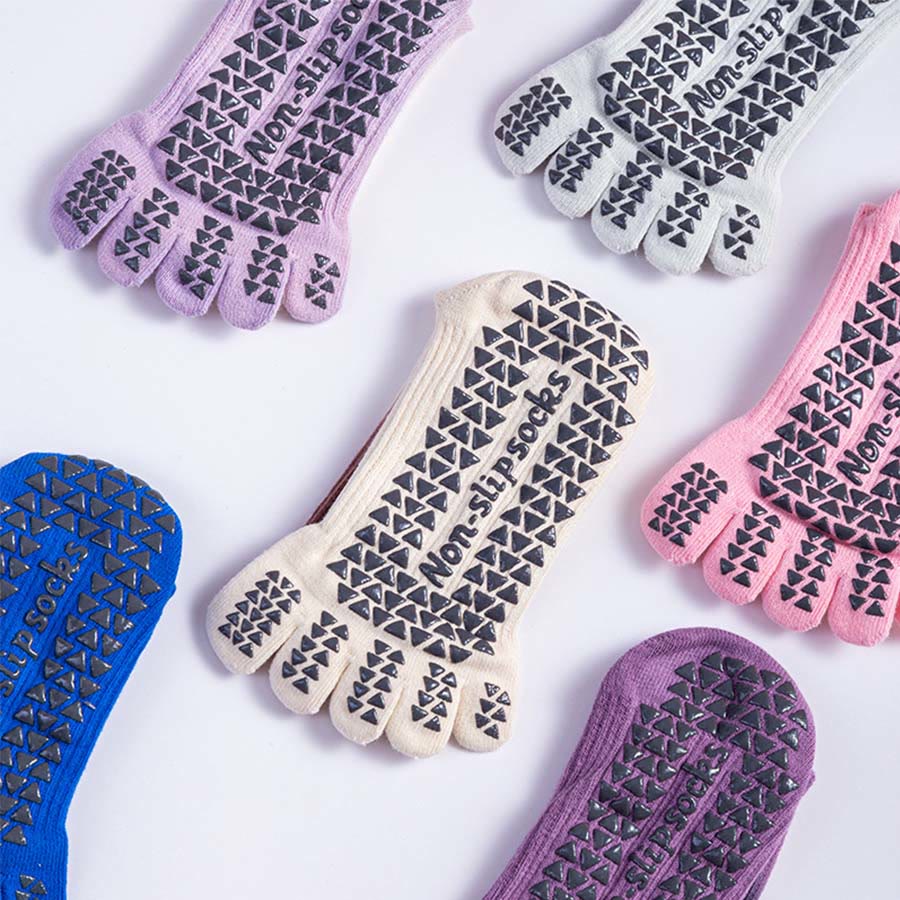 Olivenorma Gradient Color Crew Five-toe Sport Women's Yoga Socks - image 10