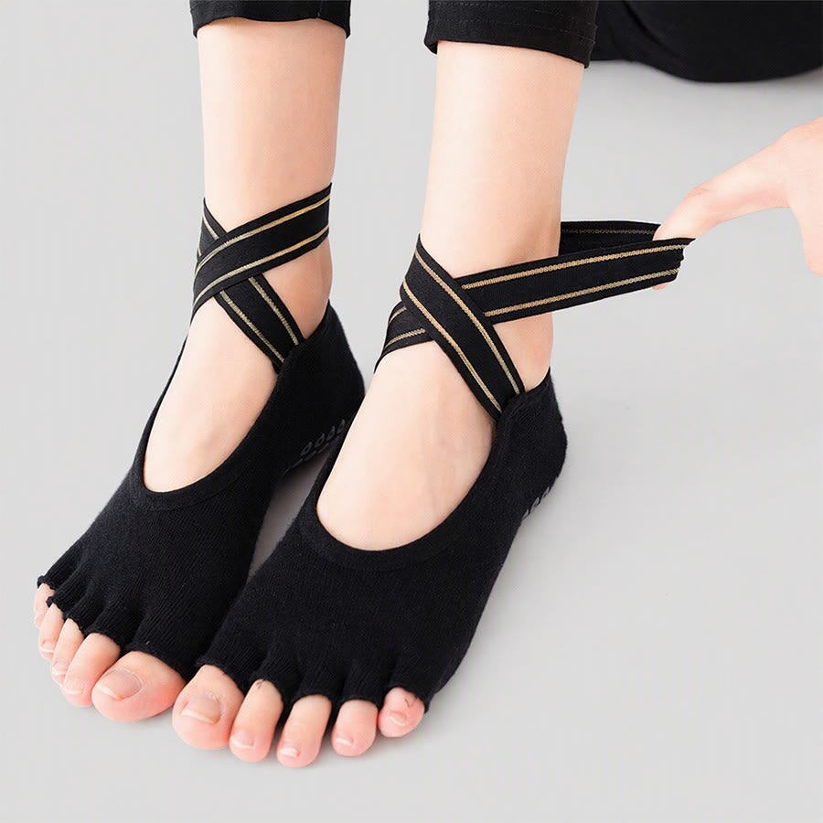 Olivenorma Low-Cut Open-Five-Toe Sport Women's Yoga Socks - image 9