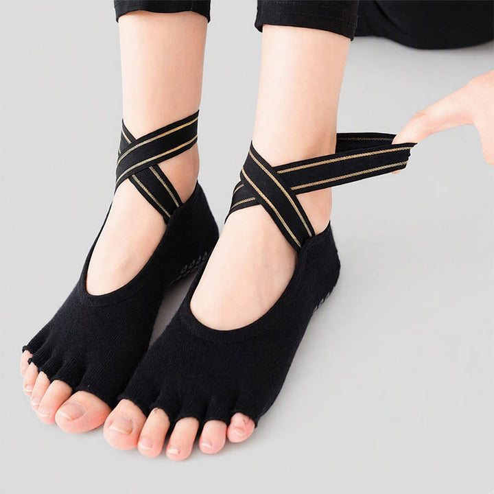 Olivenorma Low-Cut Open-Five-Toe Sport Women's Yoga Socks - image 9