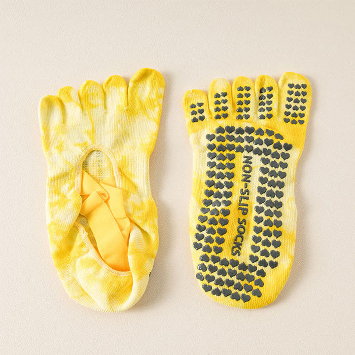Olivenorma Non-Slip Low-Cut Five-Toe Sport Women's Yoga Socks - Yellow - 10 Pairs - image 10