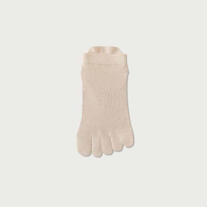 Olivenorma Breathable Ankle Five-Toe Sport Women's Yoga Socks - Apricot - 10 Pairs - image 5
