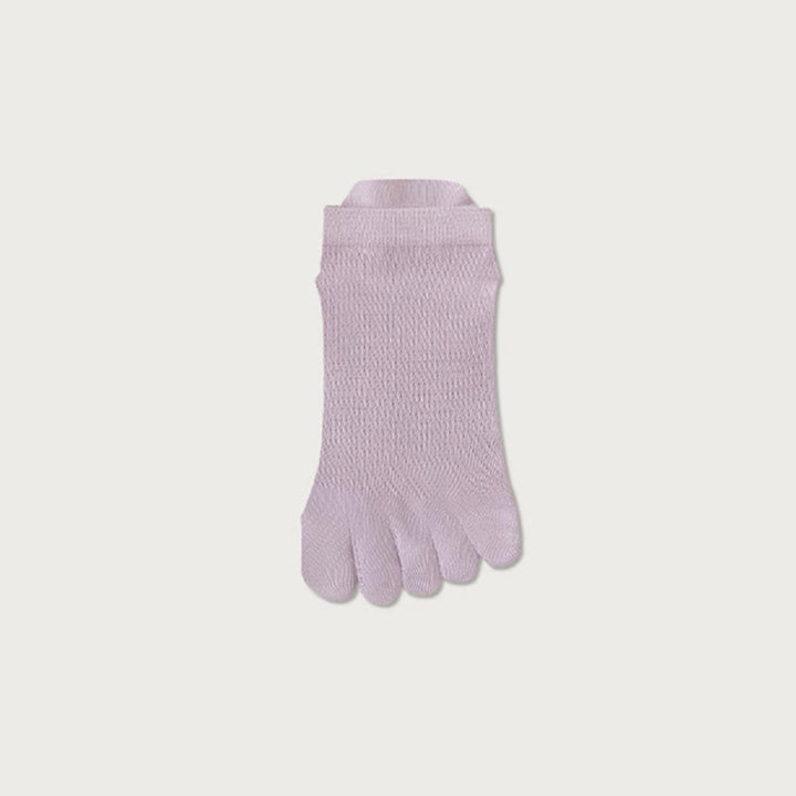 Olivenorma Breathable Ankle Five-Toe Sport Women's Yoga Socks - Light Purple - 10 Pairs - image 6