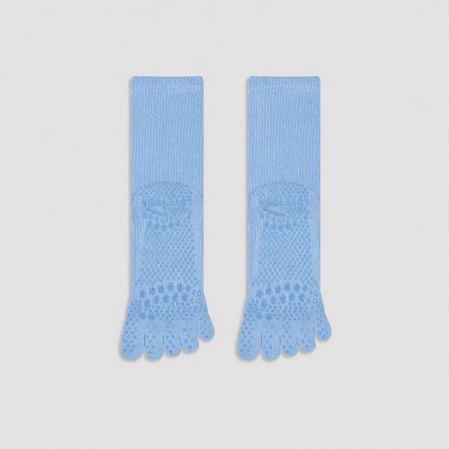 Olivenorma Solid Color Ankle Open-Five-Toe Sport Women's Yoga Socks - image 4
