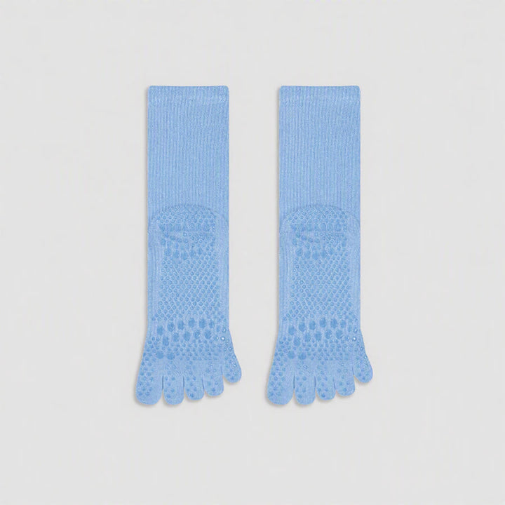 Olivenorma Solid Color Ankle Open-Five-Toe Sport Women's Yoga Socks - image 4