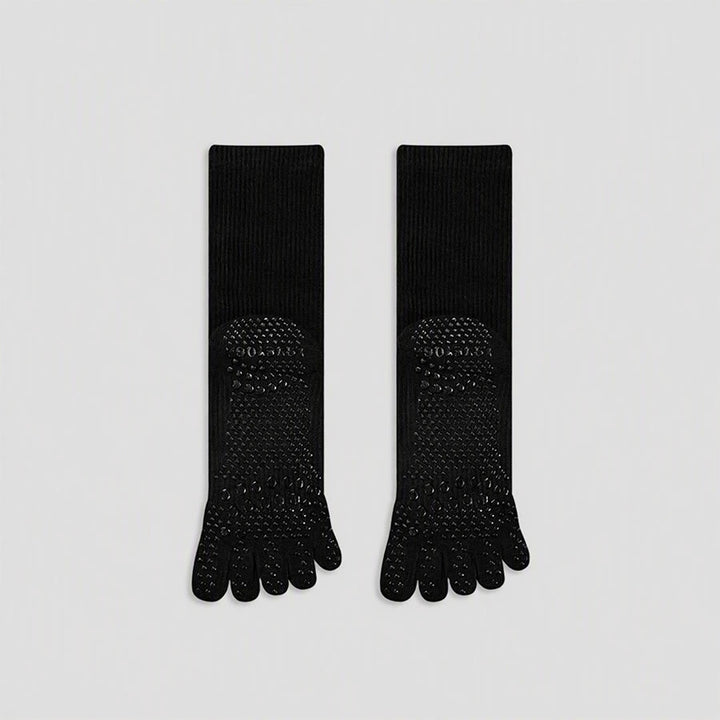 Olivenorma Solid Color Ankle Open-Five-Toe Sport Women's Yoga Socks - image 11