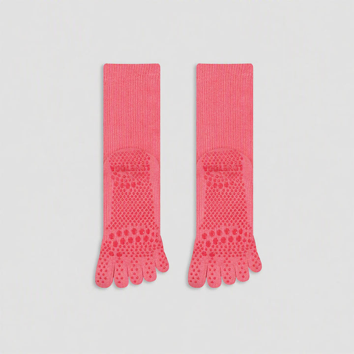 Olivenorma Solid Color Ankle Open-Five-Toe Sport Women's Yoga Socks - image 17