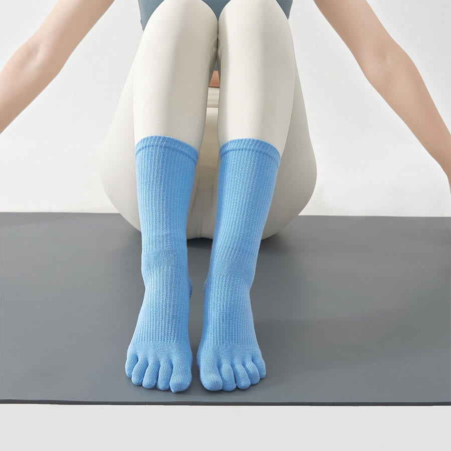 Olivenorma Solid Color Ankle Open-Five-Toe Sport Women's Yoga Socks - image 2