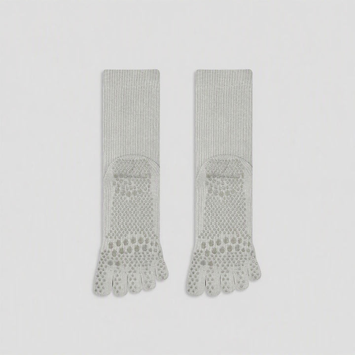 Olivenorma Solid Color Ankle Open-Five-Toe Sport Women's Yoga Socks - image 9